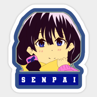 Anime Girl And Manga Shirt Sticker